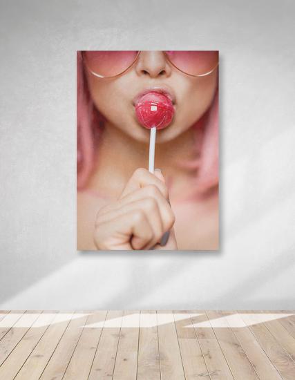 Lolipop Candy Girl Kanvas Tablo