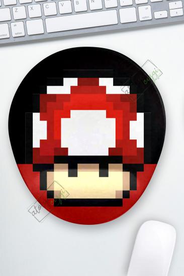 Mario Mushroom Bilek Destekli Mouse Pad
