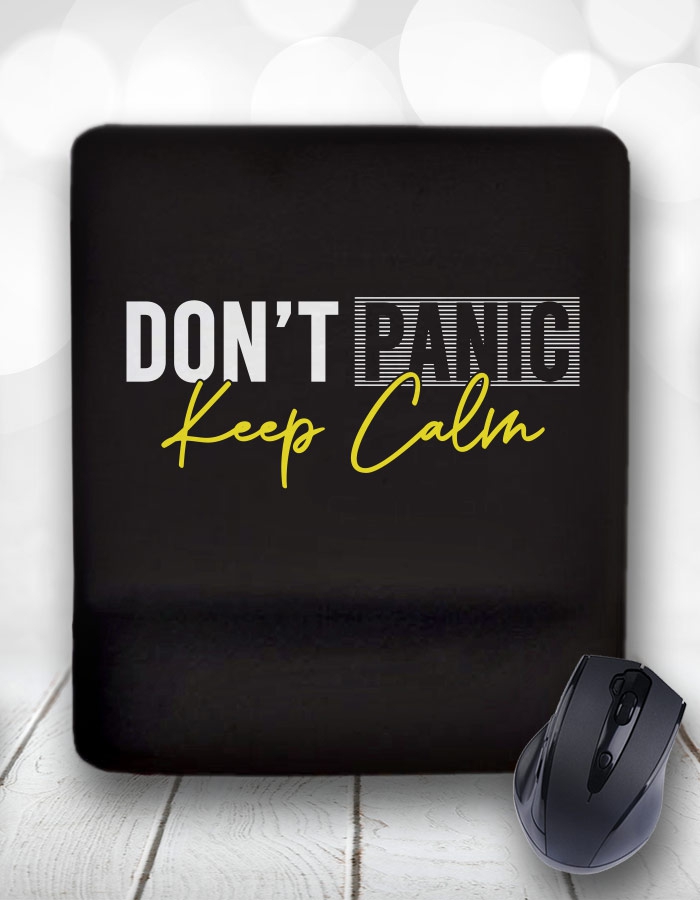 Keep%20Calm%20Dont%20Panic%20Bilek%20Destekli%20Mouse%20Pad%20ve%20Kupa%20Bardak