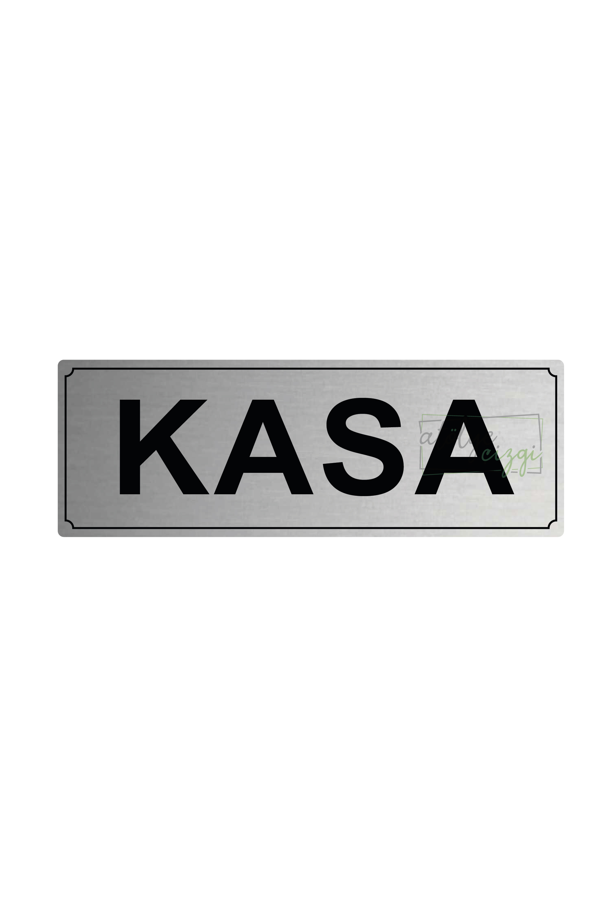 Kasa%20Yönlendirme%20Levhası%2020%20cm%20x%207%20cm%20Gümüş%20Fırçalı%20Metal