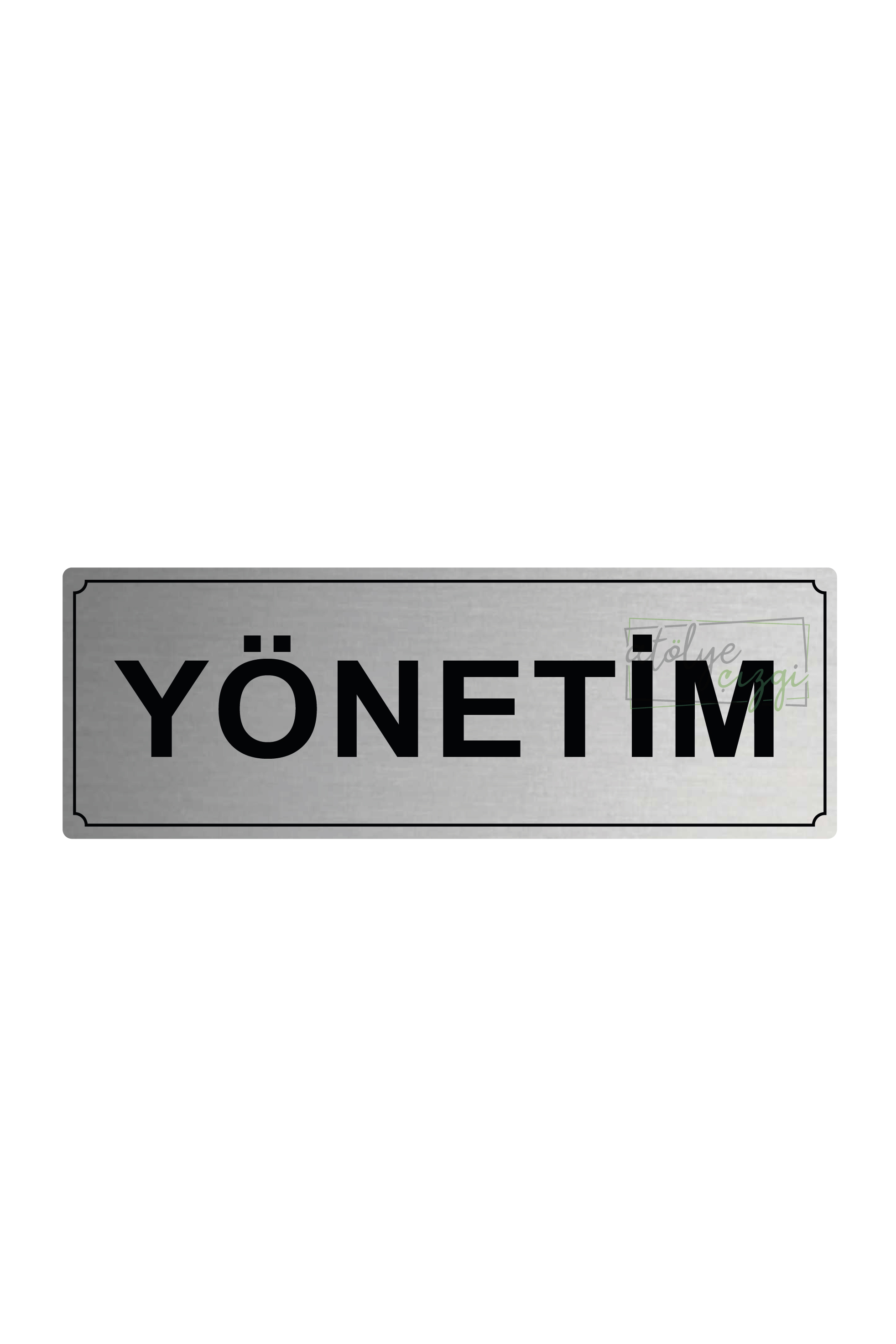 Yönetim%20Yönlendirme%20Levhası%2020%20cm%20x%207%20cm%20Gümüş%20Fırçalı%20Metal